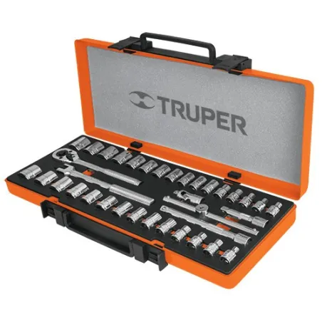  Juegos de Herramientas 36 piezas Mixto STD MM E3/8 EM Truper 13955 229.661017 Juego de 36 piezas Mixto, encastre 3/8", en acero