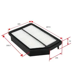 Filtro Aire 257.5x163x52mm Hyundai Creta Elantra i30 Sonata Tucson Kia Cerato Seltos Sportage STP 20320 Mando mando-Filtro Aire 