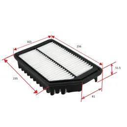 Filtro Aire 256x163x51mm Hyundai Creta Elantra i30 Sonata Tucson Kia Cerato Seltos Sportage Mando mando-Filtro Aire 256x163x51mm