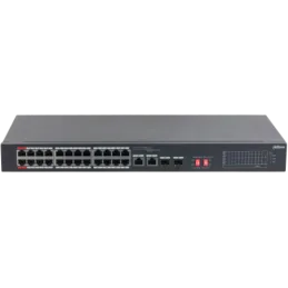 Switch Poe Dahua DH-S3226-24ET-240 26 Port 100MBPS 24POE 2 Port 1000MBPS UPLINK 1-2