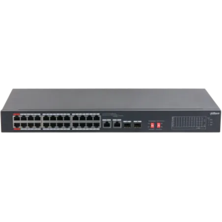 Switch Poe Dahua DH-S3226-24ET-240 26 Port 100MBPS 24POE 2 Port 1000MBPS UPLINK 1-2 Dahua-Switch Poe Dahua DH-S3226-24ET-240 26 