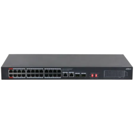 Switch Gigabit Dahua DH-S3228-24GT-375 28 Port 24Poe No Administrable Dahua-Switch Gigabit Dahua DH-S3228-24GT-375 28 Port 24Poe