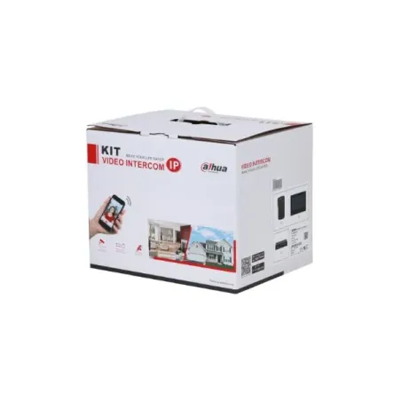 Kit Video Portero Dahua DHI-KTP03 Hogar IP VTO2111D-P-S2 VTH2621G-P PFS3005-4ET-36E Dahua-Kit Video Portero Dahua DHI-KTP03 Hoga