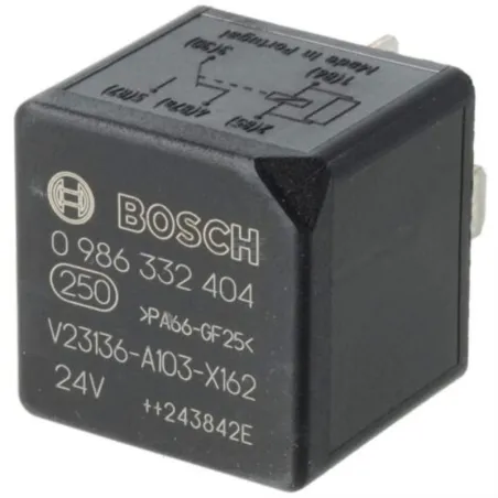 Relay Mini 24V 20A 5P RES 0332209206 0332204206 986332404 Bosch 0986332404 Bosch-Relay Mini 24V 20A 5P RES 0332209206 0332204206