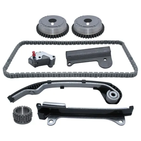 Kit Distribucion Nissan AD Wagon Almera Bluebird Primera Sentra Sunny QG13DE QG15DE QG18DE Cadena 154E 8Pza Toto Toto-Kit Distri