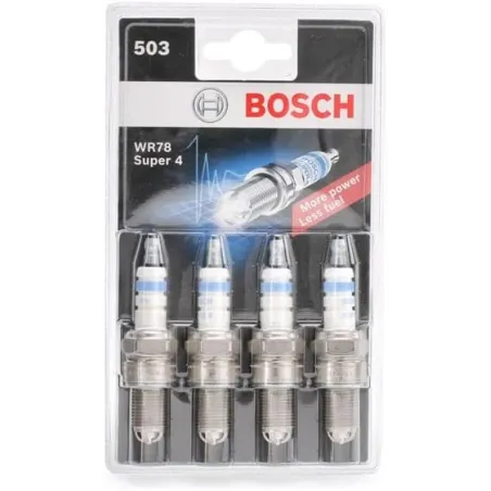 Bujia Super 4 WR78 DR14mm LR19mm Luz0.9mm Blister X4 Bosch 0242232803 Bosch - 1