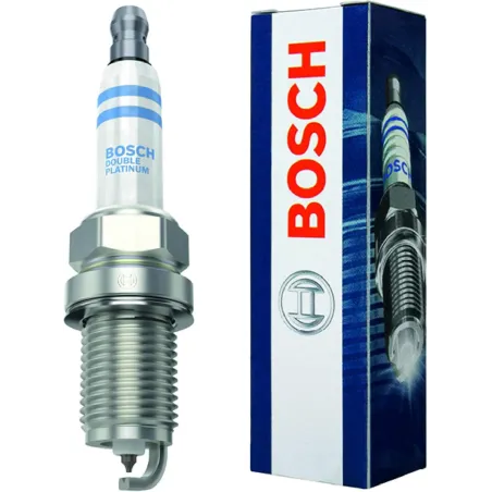 Bujia Doble Platino DR14mm LR19mm Luz0.7mm FR5KPP332S Audi Porsche Seat VW Bosch 0242245576 Bosch-Bujia Doble Platino DR14mm LR1
