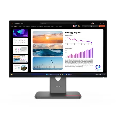 Monitor Plano Lenovo ThinkVision P24Q-40, 23.8" QHD/IPS/HDMI/DP/DP-OUT/USB-A/USB-B/USB-C Lenovo-Monitor Plano Lenovo ThinkVision