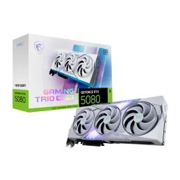 Tarjeta de video MSI GeForce RTX 5080 16G GAMING TRIO OC WHITE, 16GB GDDR7, PCIe Gen 5.0 Msi-Tarjeta de video MSI GeForce RTX 50