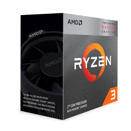 Procesador AMD Ryzen 3 3200G 3.60GHz 4MB L3 4 Core AM4 14nm 65 W. Amd-Procesador AMD Ryzen 3 3200G 3.60GHz 4MB L3 4 Core AM4 14n