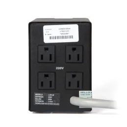  Estabilizador Monofasico ELISE IEDA PODER SAFE LCR20-4.5% Solido 2kVA 220VAC 4 Tomas 540.677966 Estabilizador Monofasico ELISE 