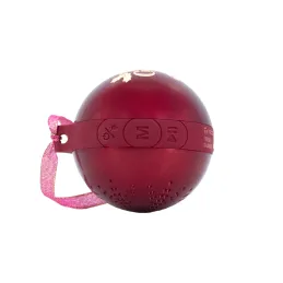 Parlante Inalámbrico Merry Christmas TEROS TE-6018R Bluetooth 5.3 Tipo USB-C Color Rojo Teros-Parlante Inalámbrico Merry Christm