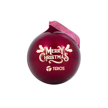 Parlante Inalámbrico Merry Christmas TEROS TE-6018R Bluetooth 5.3 Tipo USB-C Color Rojo Teros-Parlante Inalámbrico Merry Christm