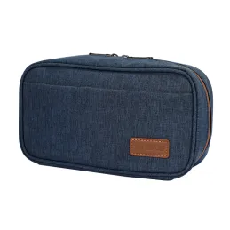 Cartuchera Estuche Organizador Portacables TEROS TE-ACS9017DB azul marino Teros-Cartuchera Estuche Organizador Portacables TEROS