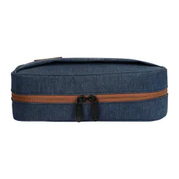 Cartuchera Estuche Organizador Portacables TEROS TE-ACS9017DB azul marino Teros-Cartuchera Estuche Organizador Portacables TEROS