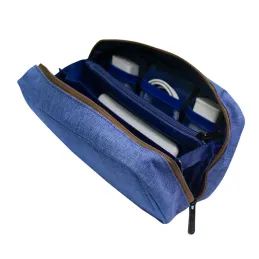 Cartuchera Estuche Organizador Portacables TEROS TE-ACS9016 azul Teros-Cartuchera Estuche Organizador Portacables TEROS TE-ACS90