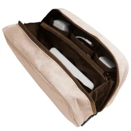 Cartuchera Estuche Organizador Portacables TEROS TE-ACS9015 beige Teros-Cartuchera Estuche Organizador Portacables TEROS TE-ACS9