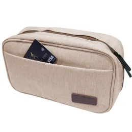 Cartuchera Estuche Organizador Portacables TEROS TE-ACS9015 beige Teros-Cartuchera Estuche Organizador Portacables TEROS TE-ACS9