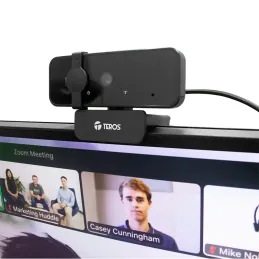 Webcam TEROS TE-9072 2K micrófono incorporado USB 2.0 Teros-Webcam TEROS TE-9072 2K micrófono incorporado USB 2.0 Trabaja con ca
