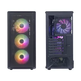 Case sin fuente gamer TEROS TE-1323G ITX M-ATX ATX 3.5" y 2.5" negro Teros-Case sin fuente gamer TEROS TE-1323G ITX M-ATX ATX 3.