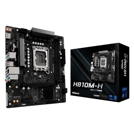  Motherboard ASROCK H810M-H Chipset Intel H810 LGA 1851 1xHDMI mATX 310.1695 Motherboard ASROCK H810M-H Chipset Intel H810 LGA 1