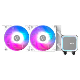 Refrigeracion líquida MSI MAG CORELIQUID A13 240 WHITE / Cantidad de ventiladores: 2 Msi-Refrigeracion líquida MSI MAG CORELIQUI