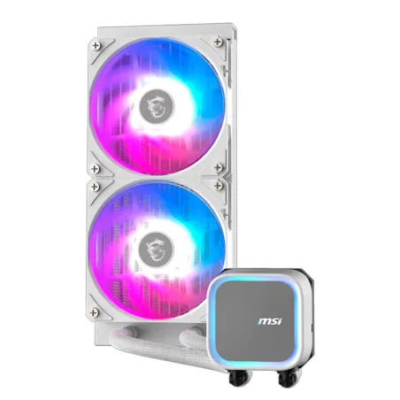 Refrigeracion líquida MSI MAG CORELIQUID A13 240 WHITE / Cantidad de ventiladores: 2 Msi-Refrigeracion líquida MSI MAG CORELIQUI