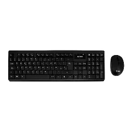 Kit teclado y mouse TEROS TE-4071S inalámbrico 2.4 GHz acabado elegante negro español Teros-Kit teclado y mouse TEROS TE-4071S i