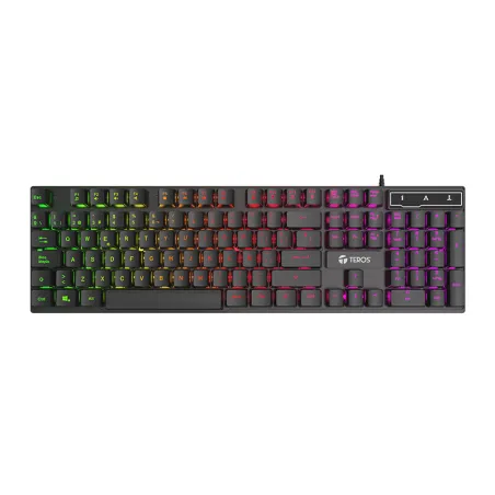  Teclado gamer TEROS TE-4072G RGB USB negro 25.4237 Teclado gamer TEROS TE-4072G RGB USB negro Descubre el teclado gamer TEROS T
