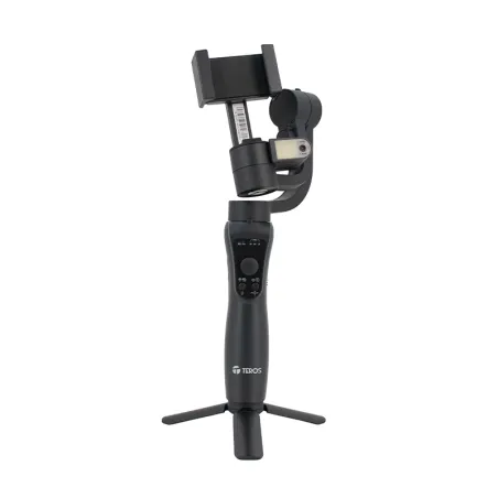 Estabilizador Gimbal de 3 ejes 360º con rastreador IA TEROS TE-7056N para telefonos Teros-Estabilizador Gimbal de 3 ejes 360º co
