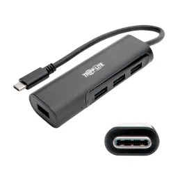  Hub USB Type-C portátil Tripp-Lite U460-004-4AB 4 Puertos USB 3.1 Thunderbolt 5 Gbps. 50.8475 Hub USB Type-C portátil Tripp-Lit