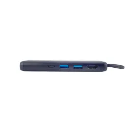 Concentrador de puertos (Hub) TEROS TE-7134N Gen 3 USB-C 7 en 1 Teros-Concentrador de puertos (Hub) TEROS TE-7134N Gen 3 USB-C 7