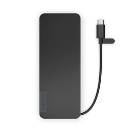  Hub de puertos portatil Lenovo delgado Interfaz: USB-C Color Eclipse Black (Negro) 231.3559 Hub de puertos portatil Lenovo delg