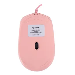Mouse Óptico Teros TE-1226S 800-1200-1600 DPI USB 4 Botones Color Rosado Teros-Mouse Óptico Teros TE-1226S 800-1200-1600 DPI USB