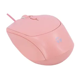 Mouse Óptico Teros TE-1226S 800-1200-1600 DPI USB 4 Botones Color Rosado Teros-Mouse Óptico Teros TE-1226S 800-1200-1600 DPI USB