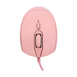 Mouse Óptico Teros TE-1226S 800-1200-1600 DPI USB 4 Botones Color Rosado Teros-Mouse Óptico Teros TE-1226S 800-1200-1600 DPI USB