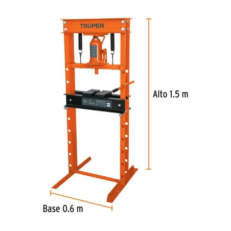  Prensa Hidraulica 20T TipoH con Gato Botella Truper 13738 815 Prensa Hidraulica 20T TipoH con Gato Botella Truper 13738 Estruct