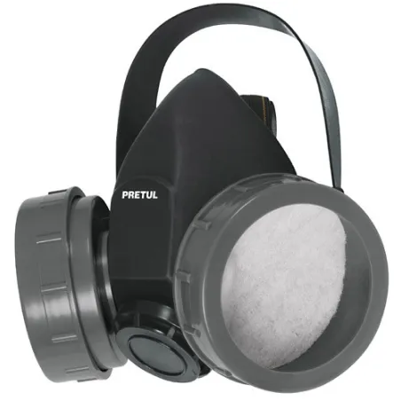  Respirador 2 Filtros Sin Cartuchos incluye Valvula de Exhalacion, Bandas Elasticas Ajustable, RES-2-P 23391 Pretul 22.033898 Re