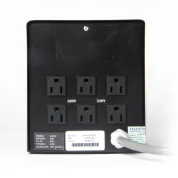 Estabilizador Monofasico ELISE IEDA PODER SAFE, LCR30-4.5%, Solido, 3kVA, 220VAC, 6 Tomas Elise-Estabilizador Monofasico ELISE I