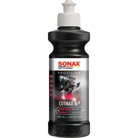 Pulidor Grueso Cut Max 6P/6B Profiline Añarañazos y Niebla Pintura 250ml Sonax 246141 Sonax-Pulidor Grueso Cut Max 6P/6B Profili