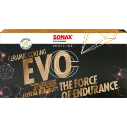 Sellador De Pintura CC EVO 5Años Profiline Ceramica Si-Carbon Inc. 4Esponjas BaseCoat 75ml GlossCoat 40ml Sonax 237841 Sonax-Sel