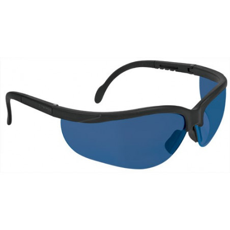 Lentes de Seguridad Vision Azul, 100% Policarbonato con UV Antirayadura, LEDE-SZ 14303 Truper