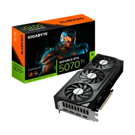  Tarjeta de video GIGABYTE GeForce RTX 5070 Ti WINDFORCE OC V2 16G, 16GB GDDR7 PCIe Gen 5.0 5469.000044 Tarjeta de video GIGABYT