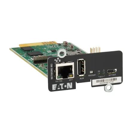 Tarjeta de Administracion de red GbE EATON, Ranura: Mini-Slot, Ethernet 10/100/1000BaseT eaton-Tarjeta de Administracion de red 