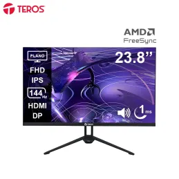 Monitor plano TEROS TE-2417S 23.8" FHD IPS 144Hz 1ms HDMI DP PARLANTES AUDIO OUT Teros-Monitor plano TEROS TE-2417S 23.8" FHD IP