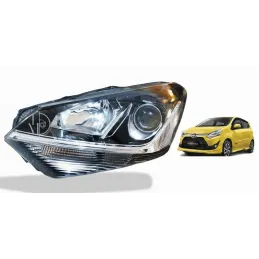 Faro Delantero IZQ Toyota AGYA 1000 1KR-VE B100 2018-2020 Led Depo depo-Faro Delantero IZQ Toyota AGYA 1000 1KR-VE B100 2018-202