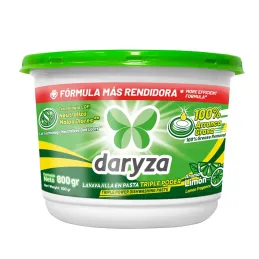 Lavavajilla en Pasta 800gr Triple Poder Limón Daryza 32448 Daryza-Lavavajilla en Pasta 800gr Triple Poder Limón Daryza 32448 Lav
