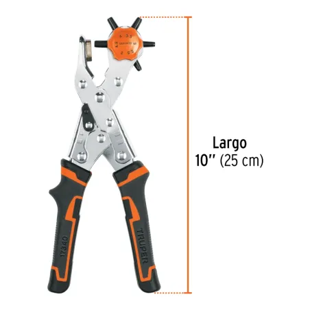 Alicates Sacabocado 9" 6Perforacion lona plastico carton Truper 17340 Truper-Alicates Sacabocado 9" 6Perforacion lona plastico c