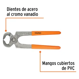 Alicate Tenaza 6", para carpinteros en acero al cromo vanadio, Mango de vinil, TN-6 17385 Truper Truper-Tenazas para carpinteros