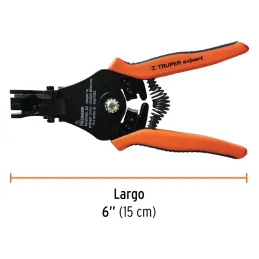 Alicates Pela Cable Automatico 6" 16-12AWG CuchillaSK5Truper 17376 Truper-Pela Cable Automatico 6" Pulgadas, Cuchillas acero SK5